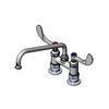 T&S Brass Double Deck Mounted Pantry Mixing Faucet with 10in Swing Nozzle - B-0226-WH4 