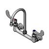 T&S Brass Polished Chrome Wall Mount Surgical Sink Mixing Faucet - B-0330-04 