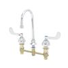 T&S Brass 8in Concealed Deck Mounted Mixing Faucet with 5-3/4in Gooseneck - B-2866-05 