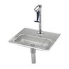 T&S Brass Drop-In Pedestal Glass Filler with Adjustable Flow Outlet - B-1230-12 