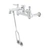 T&S Brass Chrome Plated Finish Service Sink Faucet with 8in Centers - B-0655-BSTP 