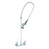 T&S Brass EasyInstall Pre-Rinse Unit with Mixing Faucet & 18in Riser - B-0133 