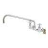 T&S Brass Big-Flo Wall Mount Kettle & Pot Sink Faucet with 8in Center - B-0291 