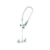 T&S Brass EasyInstall Pre-Rinse Unit with Spring Action Gooseneck - B-0133-CR-B-SWV 