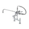 T&S Brass Pre-Rinse Faucet Assembly with 12in Add-On Faucet & Spray Valve - B-0178 