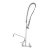 T&S Brass EasyInstall Pre-Rinse Unit w/Add-On Faucet &12in Swing Nozzle - B-0133-ADF12 