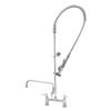 T&S Brass EasyInstall Pre-Rinse 8in Ajustable Center w/Spring Gooseneck - B-0123-ADF12-B 