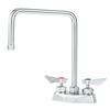 Krowne Metal 8.5in Double Bend Spout Deck Mount Faucet With 4in Centers - DX-302 