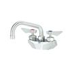 Krowne Metal 6in Swing Spout Wall Mount Faucet With 4in Centers - DX-406 