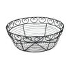 Winco 10in Dia. Round Black Wire Bread/Fruit Basket - WBKG-10R 