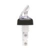 Bar Maid 1oz Clear Premium Liquor Pourer with Black Collar - BMP-3100C 