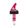 Bar Maid 1oz Red Premium Liquor Pourer with Black Collar - BMP-3100R 