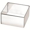 Winco 2.75"W x 2.75"D Square Stainless Steel Pastry Mold - SPM-275S 