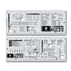 Mercer Culinary Stainless Steel Two-Sided Measurement Ruler with Guidelines - M33241 