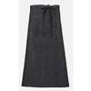 Mercer Culinary Metro Edge Black Cotton Denim Bistro Apron with 43in Ties - M63201BKD 