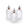 Mercer Culinary Barfly Retro Style 3 Piece Glass Bitter Bottle Set - M37195 