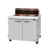 Turbo Air 36in Wide 9cuft Two Section Sandwich Salad Prep Table - PST-36-N 