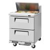 Turbo Air 28in Wide 6.5cuft Sandiwch Salad Prep Table - TST-28SD-D2-FB-N 