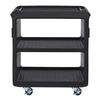 Cambro Service Cart Pro 31-1/4in Black Polyethylene 3 Shelf Cart - SC225S110 