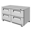 Turbo Air 60in 14.8cuft Four Drawer Undercounter Refrigerator - TUR-60SD-D4-FB-N 