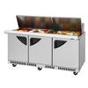 Turbo Air 72in Wide 30 Pan Mega Top Sandwich Salad Prep Table - TST-72SD-30-FB-N 