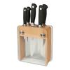 Mercer Culinary Genesis® 6-Piece Knife Rubberwood & Glass Block Set - M20050 