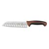 Mercer Culinary Millennia® 7in Granton Edge Japanese Steel Santoku Knife - M22707BR 