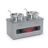 Nemco 4qt Twin Cooker Warmer with Inset, Ladle, and Cover - 6120A-CW-ICL 