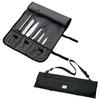 Mercer Culinary Black Heavy-Duty Hook-and-Loop 7- Knife Storage Roll - M30007M 