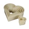 Mercer Culinary Reinforced 7 Piece Heart Dough Cutter Set with Storage Box - M35506 