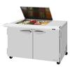 Turbo Air 48.25in Mega Top Sandwich Salad Prep Table Work Station - PST-48-12M-N-FL 