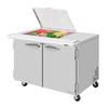 Turbo Air 48.25in Mega Top Sandwich Salad Prep Table Work Station - PST-48-12M-N-FCL 