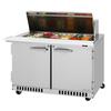 Turbo Air 48.25in 18 Pan Mega Top Sandwich Salad Prep Table - PST-48-18-FB-N 