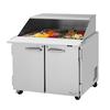 Turbo Air 36.25in 15 Pan Mega Top Sandwich Salad Prep Table - PST-36-15-N-SL 