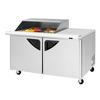 Turbo Air 60in 18 Pan Mega Top Sandwich Salad Prep Table Work Station - TST-60SD-18M-N-SL(-LW) 