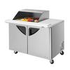 Turbo Air 48in 12 Pan Mega Top Sandwich Salad Prep Table Work Station - TST-48SD-12M-N-SL(-LW) 