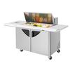 Turbo Air 72in 18 Pan Mega Top Sandwich Salad Prep Table - TST-48SD-18-E-SVC-N 