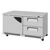 Turbo Air 60.25in Two Section Undercounter Refrigerator With Drawers - TUR-60SD-D2R(L)-FB-N 