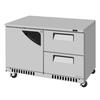 Turbo Air 48.25in Two Section Undercounter Refrigerator With Drawers - TUR-48SD-D2R(L)-FB-N 