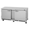 Turbo Air 72in 17.6cuft Two Door Undercounter Refrigerator - PUR-72-FB-N 