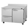 Turbo Air 48.25in 12.8cuft Worktop Freezer With Two Drawers - PWF-48-D2R(L)-N 