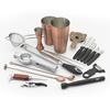 Mercer Culinary Barfly 18-Piece Deluxe Antique Copper Plated Mixology Set - M37102ACP 