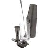 Mercer Culinary Barfly® 5-Piece Cocktail Mixing Set w/Gun Metal Black Finish - M37131BK 