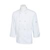 Mercer Culinary M60012WHXS Millennia Unisex White Long Sleeve Chef Jacket - Extra Small 