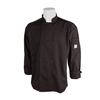 Mercer Culinary Millenia Air Series Black Long Sleeve Chef Coat - XXL - M60017BK2X 