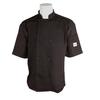 Mercer Culinary Millenia Air Series Black Short Sleeve Chef Coat - 3XL - M60019BK3X 