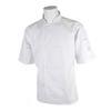 Mercer Culinary M60019WH4X Millenia Air Series White Short Sleeve Chef Coat - 4XL 