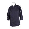 Mercer Culinary Millenia Series Navy Blue Long Sleeve Women's Chef Coat - L - M60020NBL 