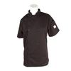 Mercer Culinary Millenia Series Black Short Sleeve Women's Chef Coat - 3XL - M60023BK3X 