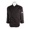 Mercer Culinary M61020BK1X Genesis Unisex Black Long Sleeve Chef Jacket - XL 